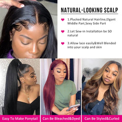 Straight Bundles With Closure Brazilian Hair