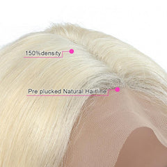 Brazilian Straight 613 Lace Front Wig 150% Density