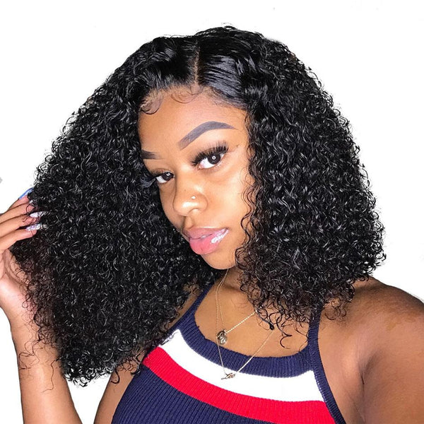 HAIR Curly Bob Lace Front Wigs For Women